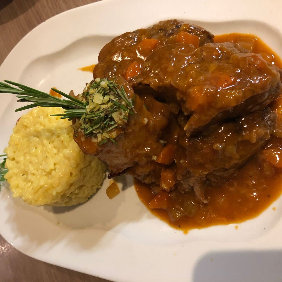 Ossobuco con Risotto allo Zafferano